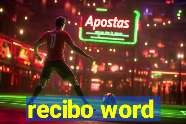 recibo word
